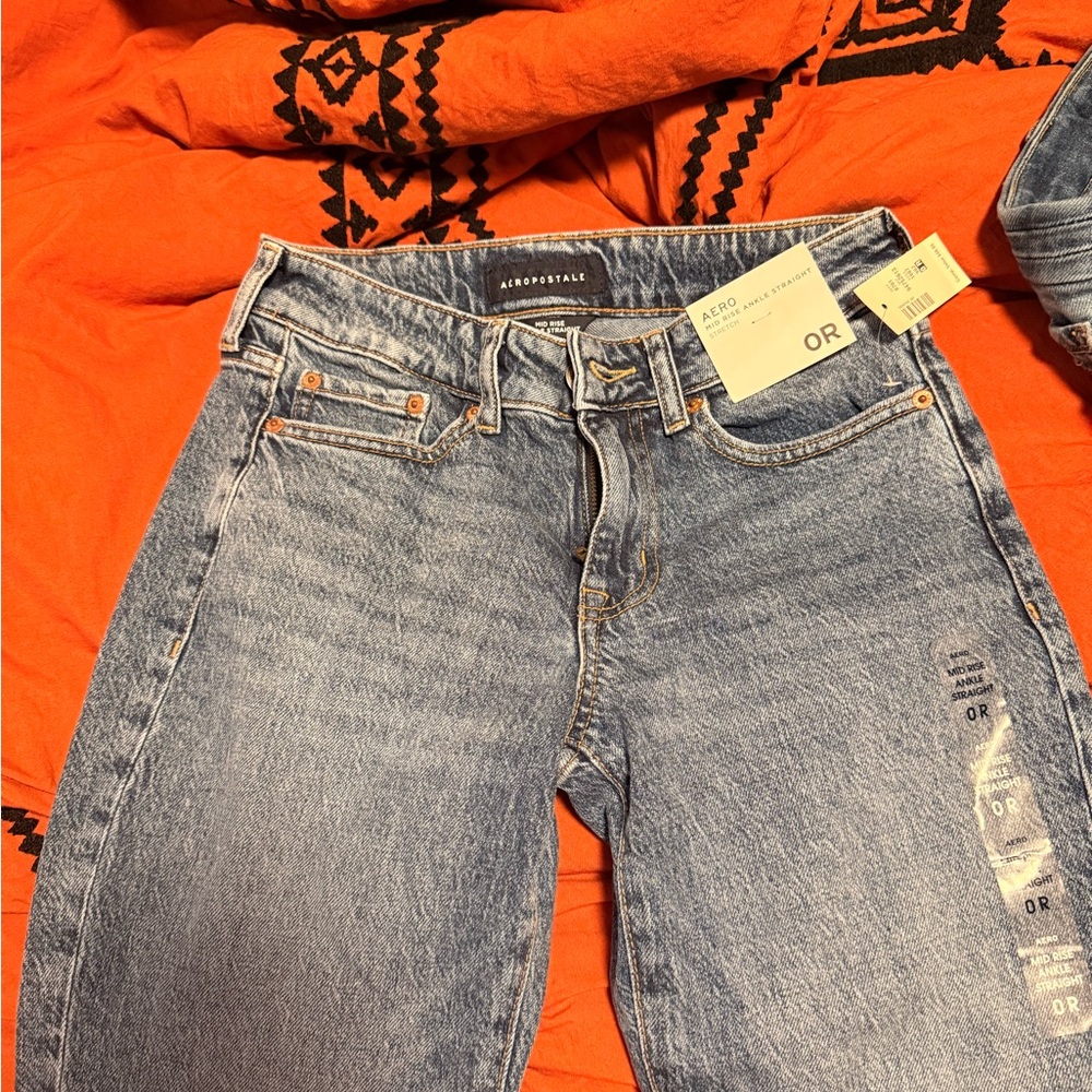 Aeropostale Light Blue Straight Leg Jeans